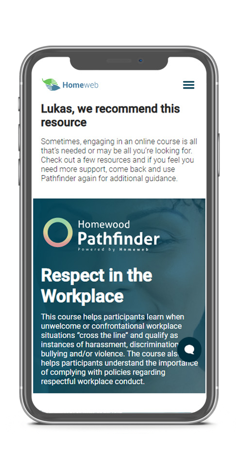 image of the MFAP website on a mobile phone